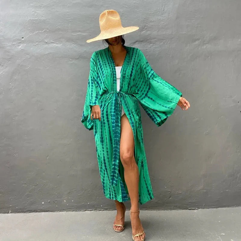 Kimono da spiaggia Tie Dye