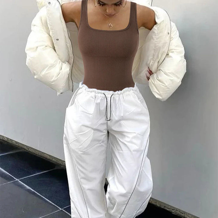 Body modellante a righe
