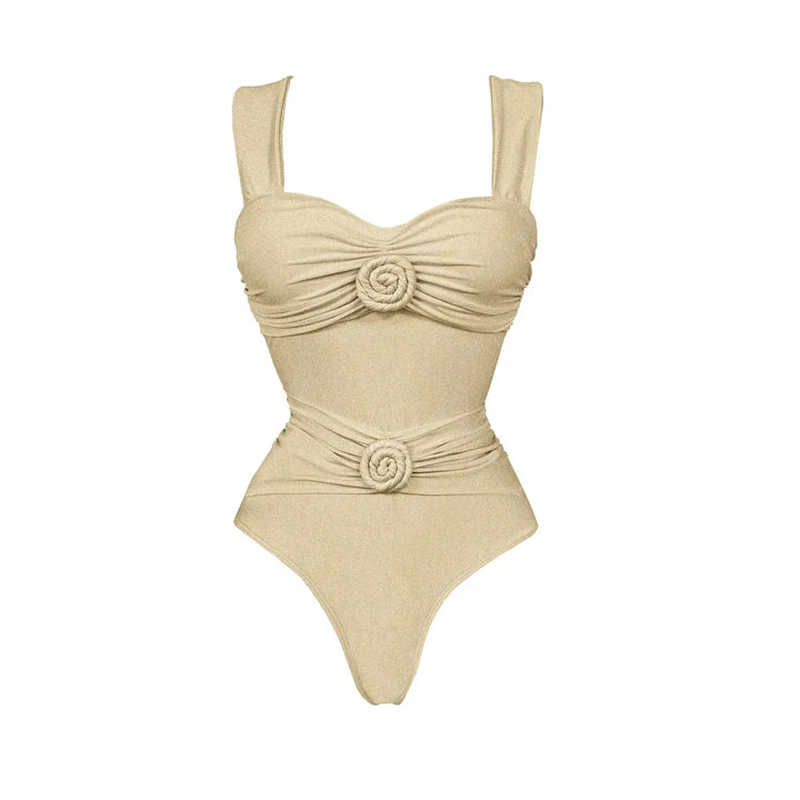 Costume da bagno con arricciature