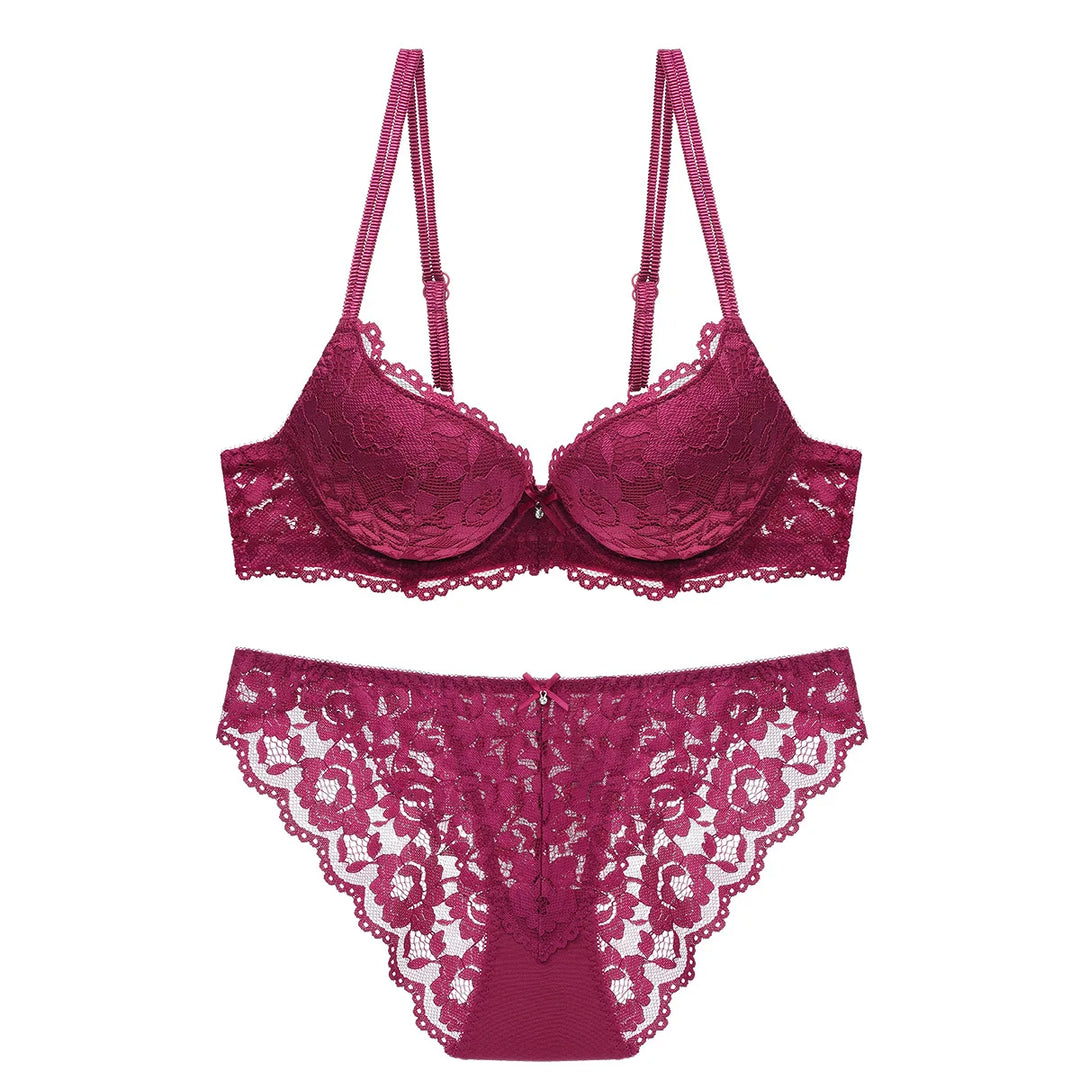Set intimo in pizzo push-up