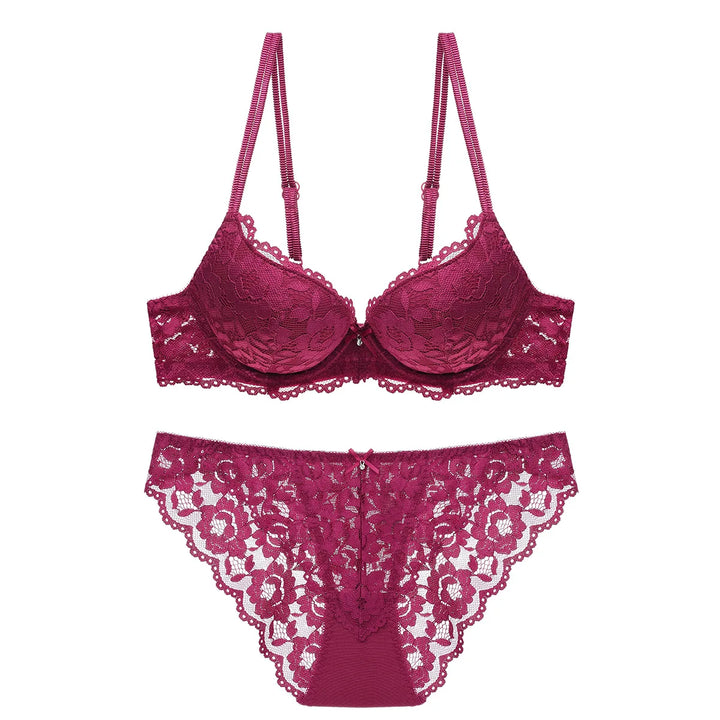 Set intimo in pizzo push-up