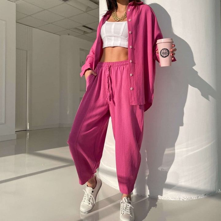 Completo abbigliamento da casa con camicia
