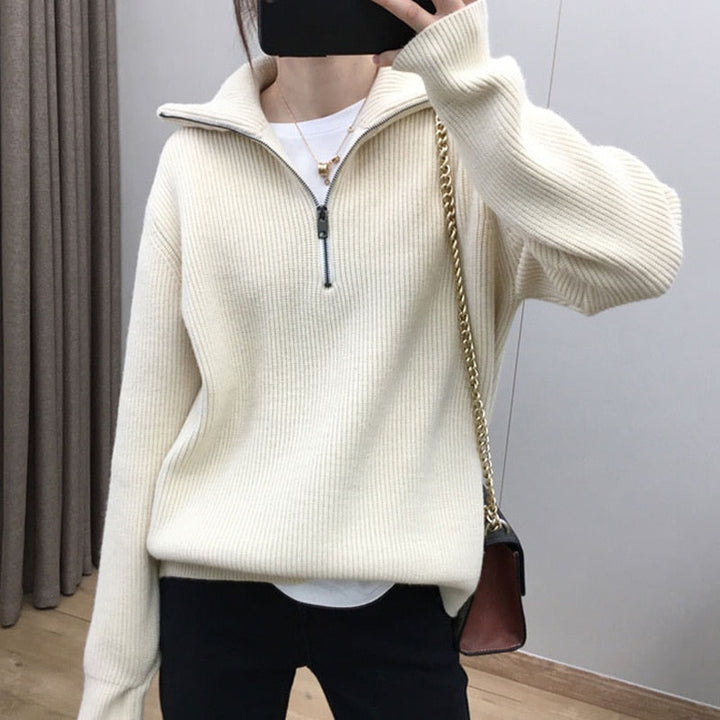 Morbido maglione con maniche lunghe