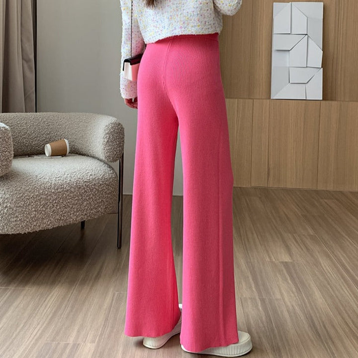 Pantaloni maglia ampi con laccio di chiusura