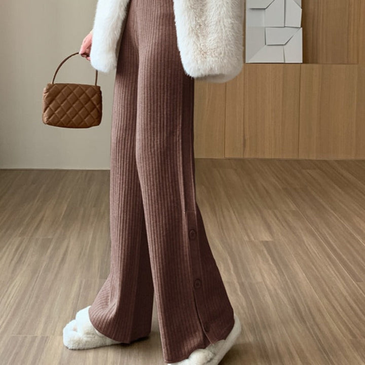Pantaloni in tessuto con cutout alle gambe