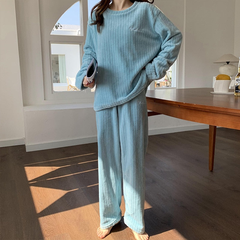 Set abbigliamento casa in pile