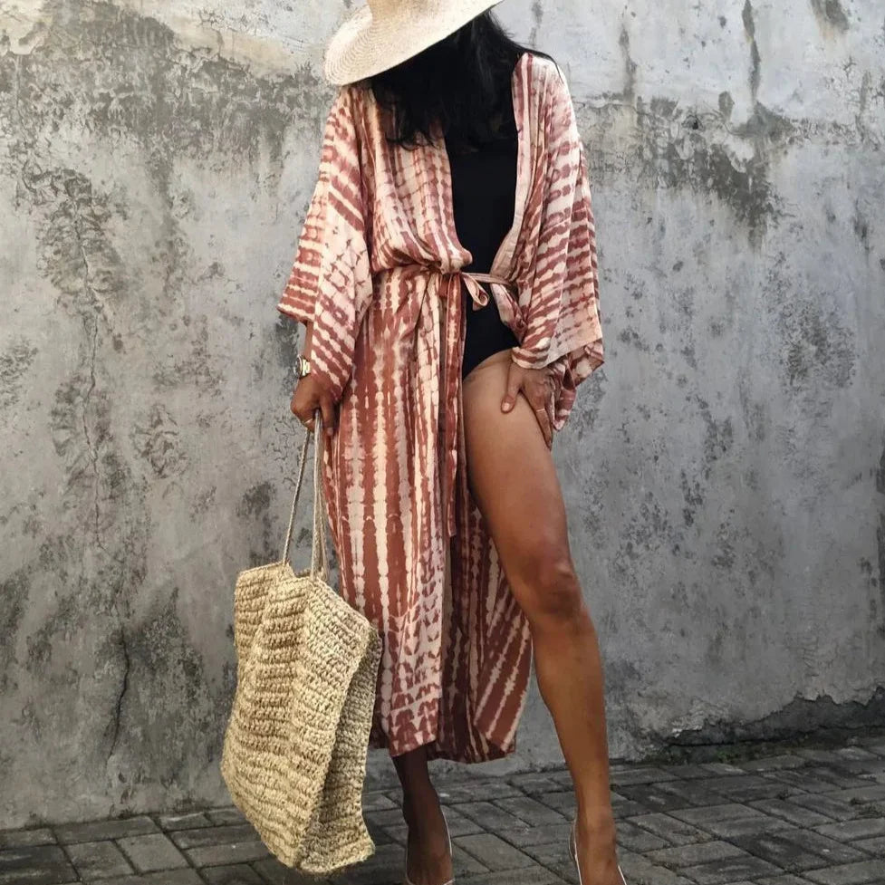 Kimono da spiaggia Tie Dye