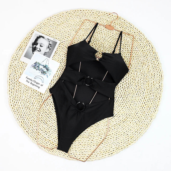 Costume da bagno intero con cut-out