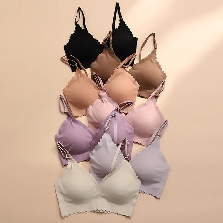 Reggiseno senza cuciture con linea irregolare