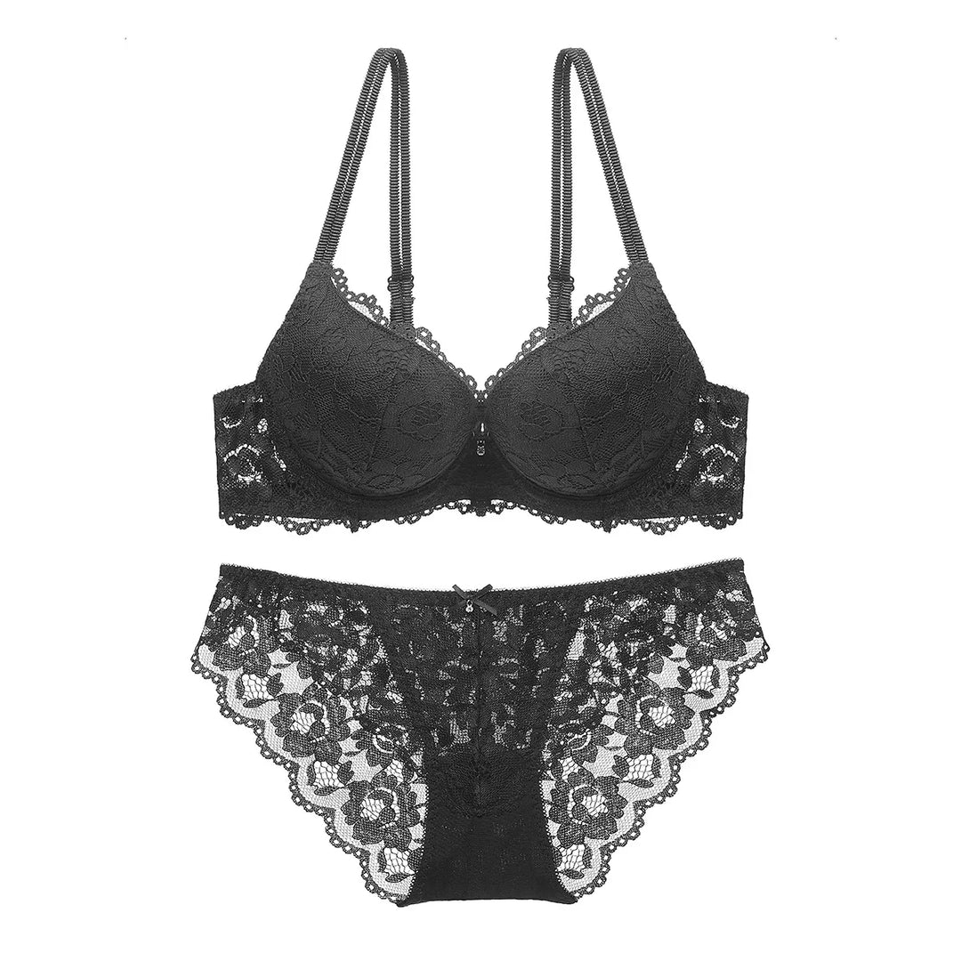 Set intimo in pizzo push-up