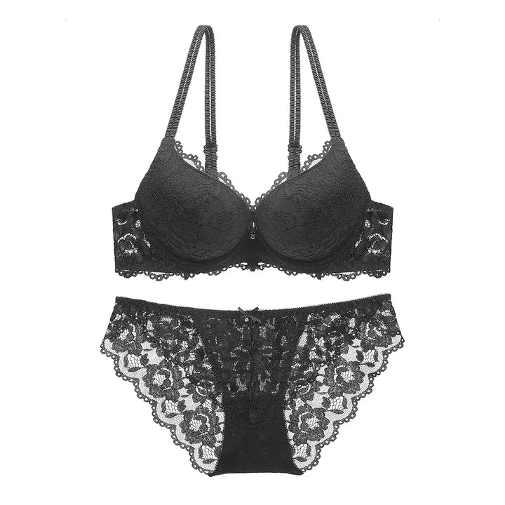 Set intimo in pizzo push-up