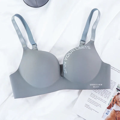 Reggiseno Push Up non rigido con iscrizione