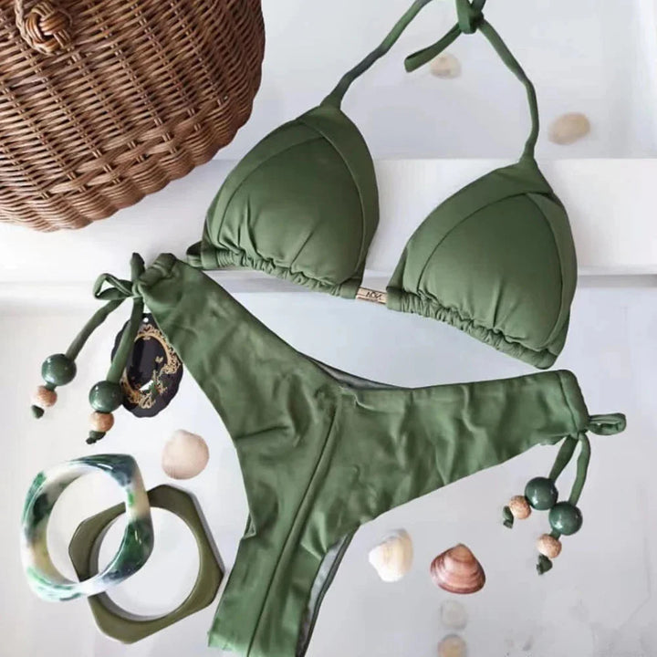 Bikini con cordini decorativi