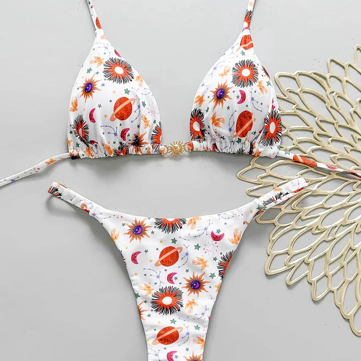 Bikini con motivo cosmico