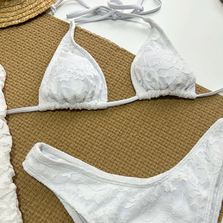 Set intimo 3 pezzi estivo in pizzo