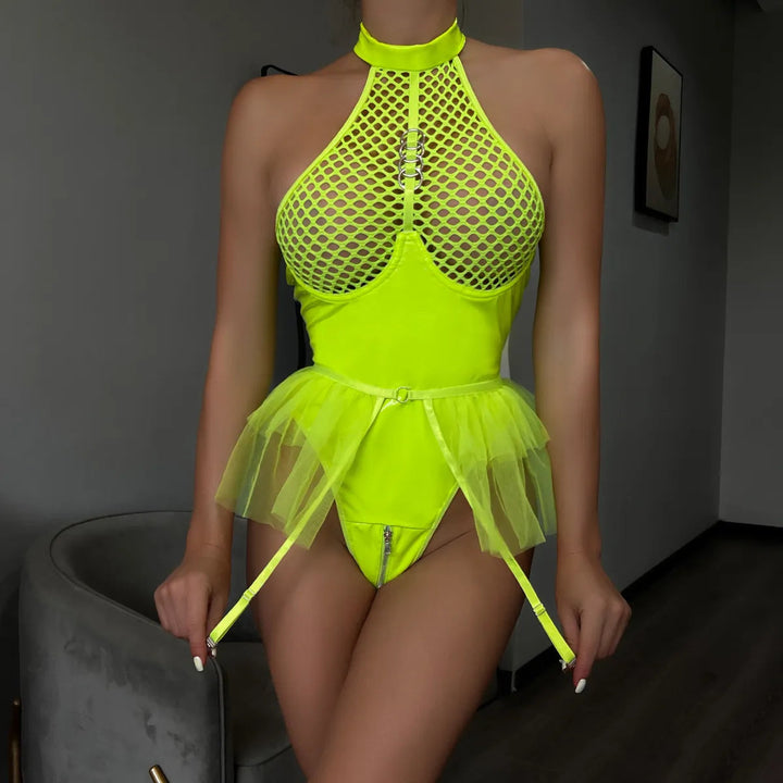 Body lucido in tulle