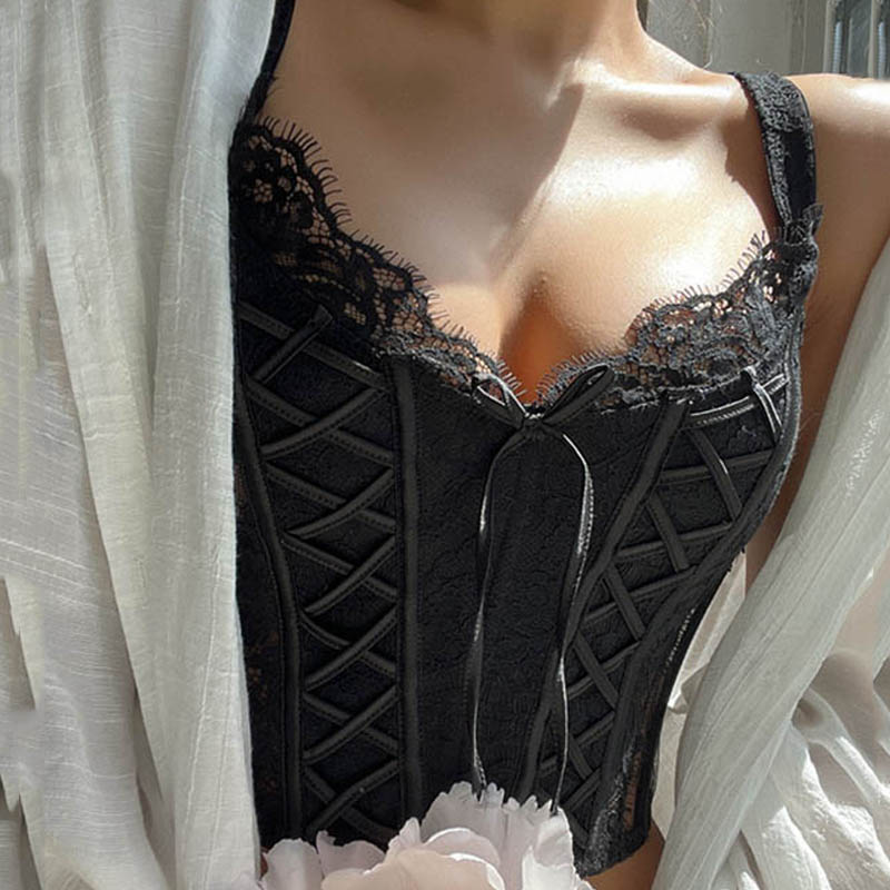 Reggiseno corsetto in pizzo