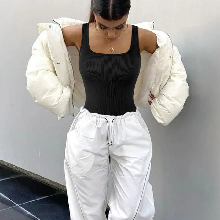 Body modellante a righe