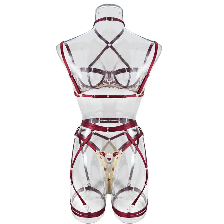 Set intimo 4 pezzi ricamato