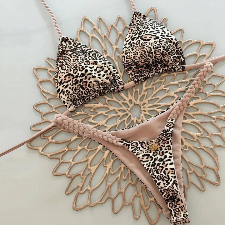 Costume con stampa animalier