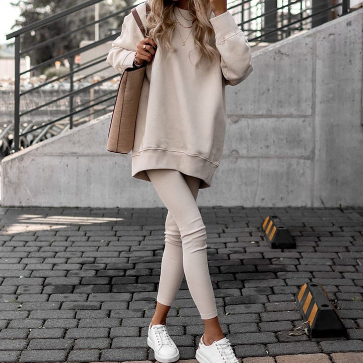 Caldo completo tuta da casa con leggings