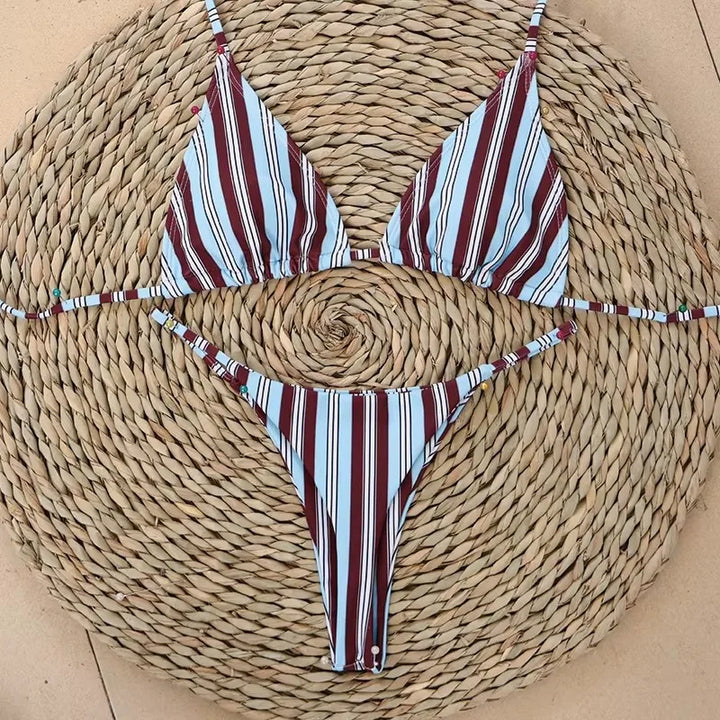 Bikini a righe
