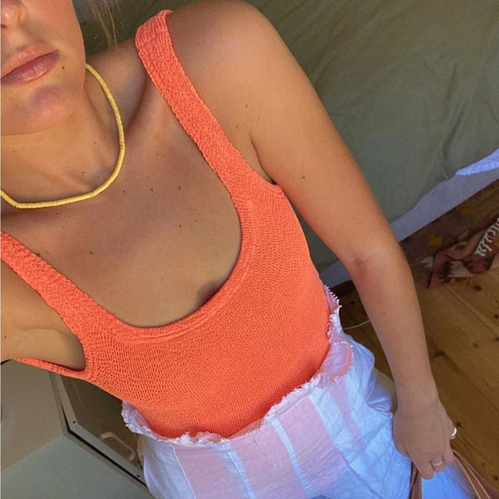 Costume da bagno intero a righe