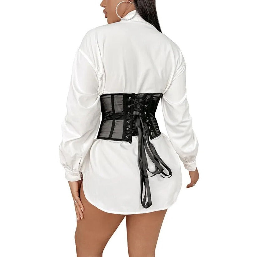 Corsetto in rete con zip