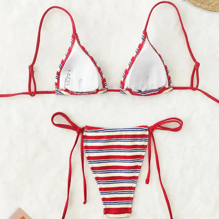 Costume da bagno 2 pezzi a righe