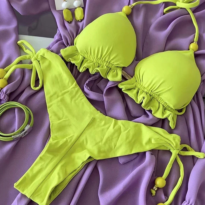 Bikini con cordini decorativi