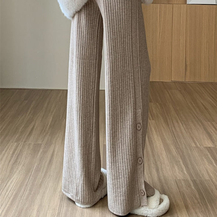 Pantaloni in tessuto con cutout alle gambe