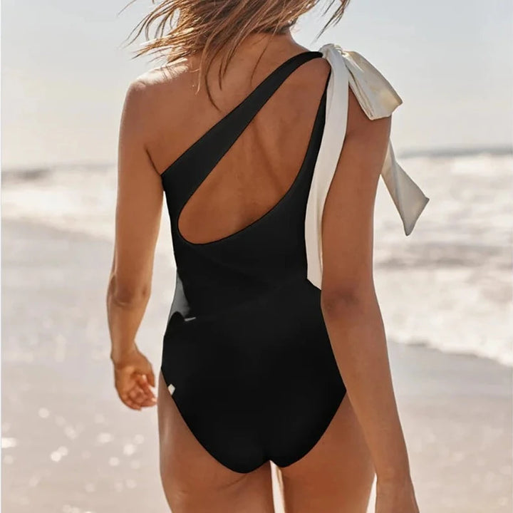 Costume da bagno intero con fiocco decorativo