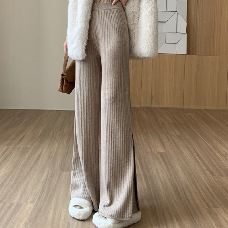 Pantaloni in tessuto con cutout alle gambe