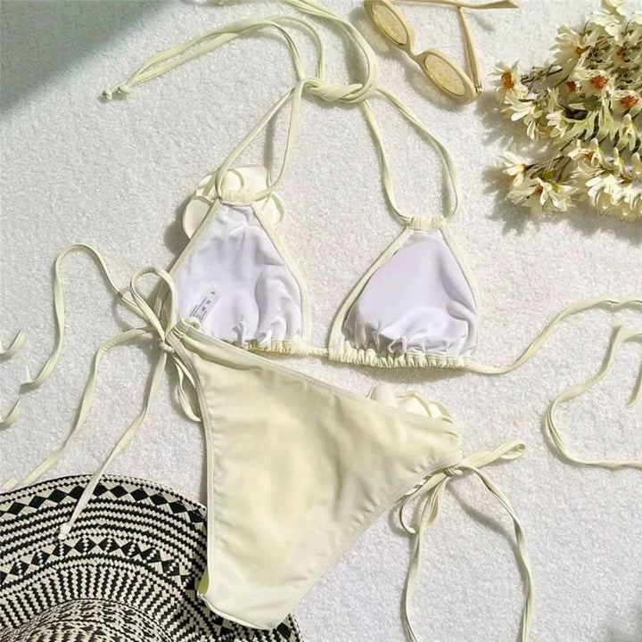 Costume da bagno con laccetti