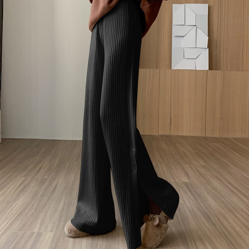 Pantaloni in tessuto con cutout alle gambe
