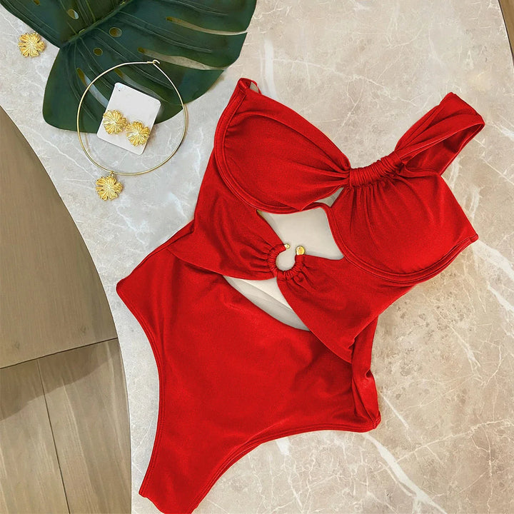 Costume da bagno monospalla