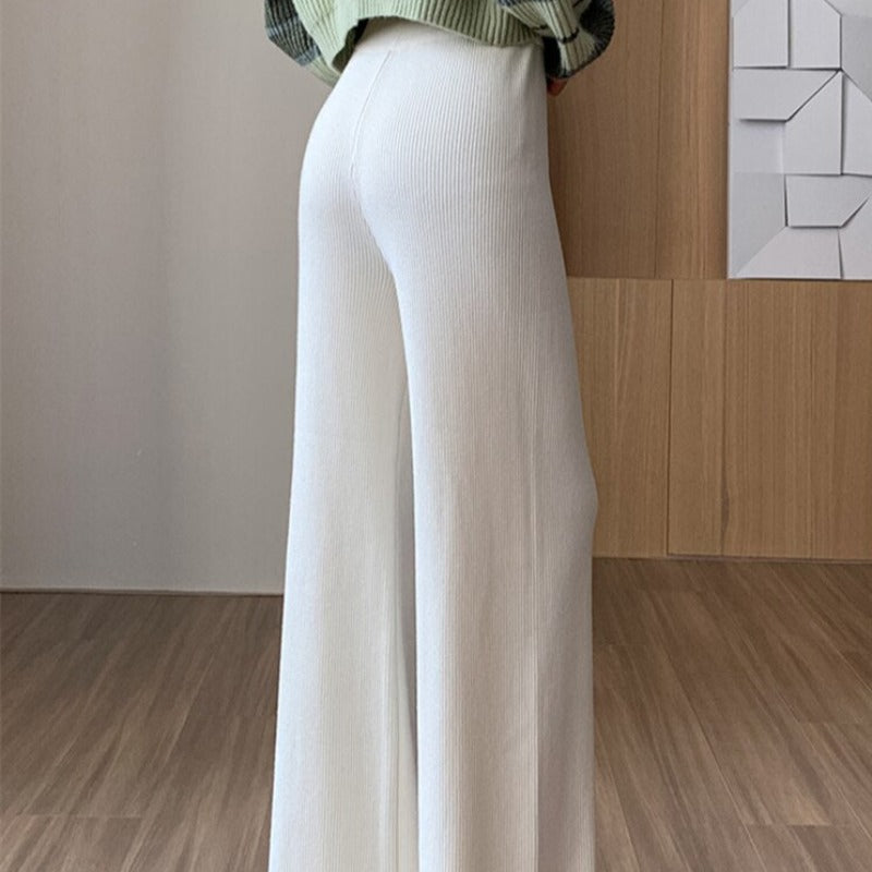 Pantaloni maglia ampi con laccio di chiusura