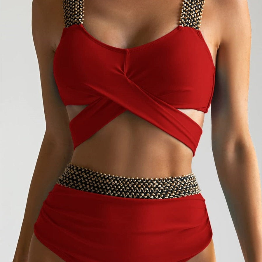 Costume da bagno 2 pezzi vita alta