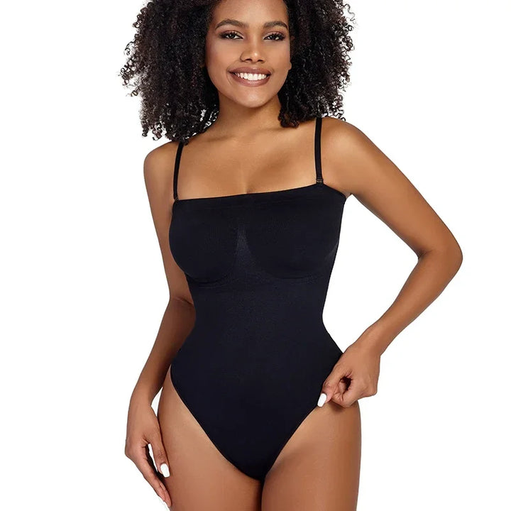 Body intimo modellante con spalline removibili