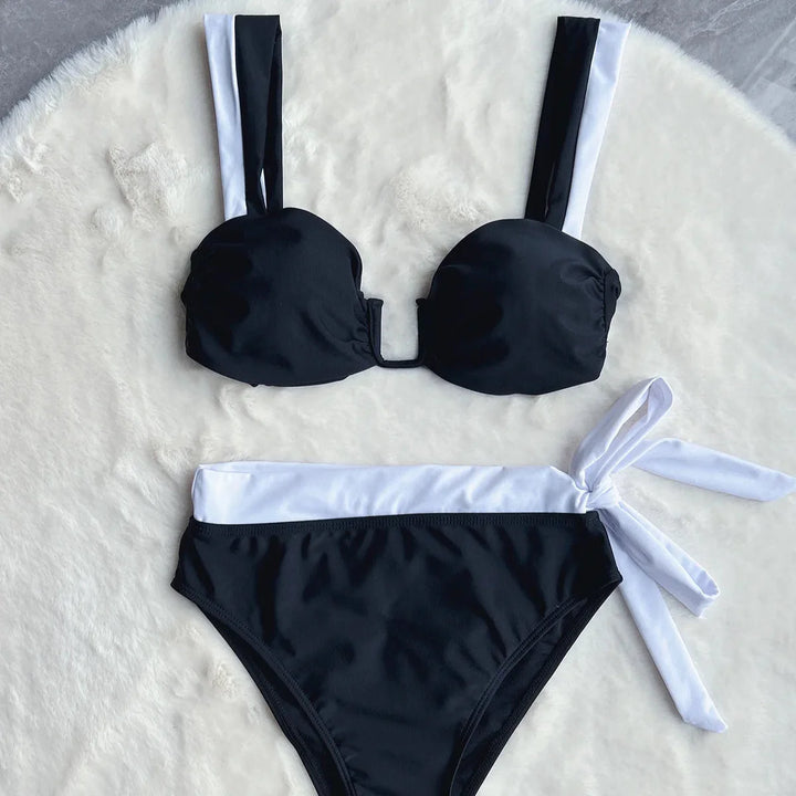 Costume da bagno bicolore