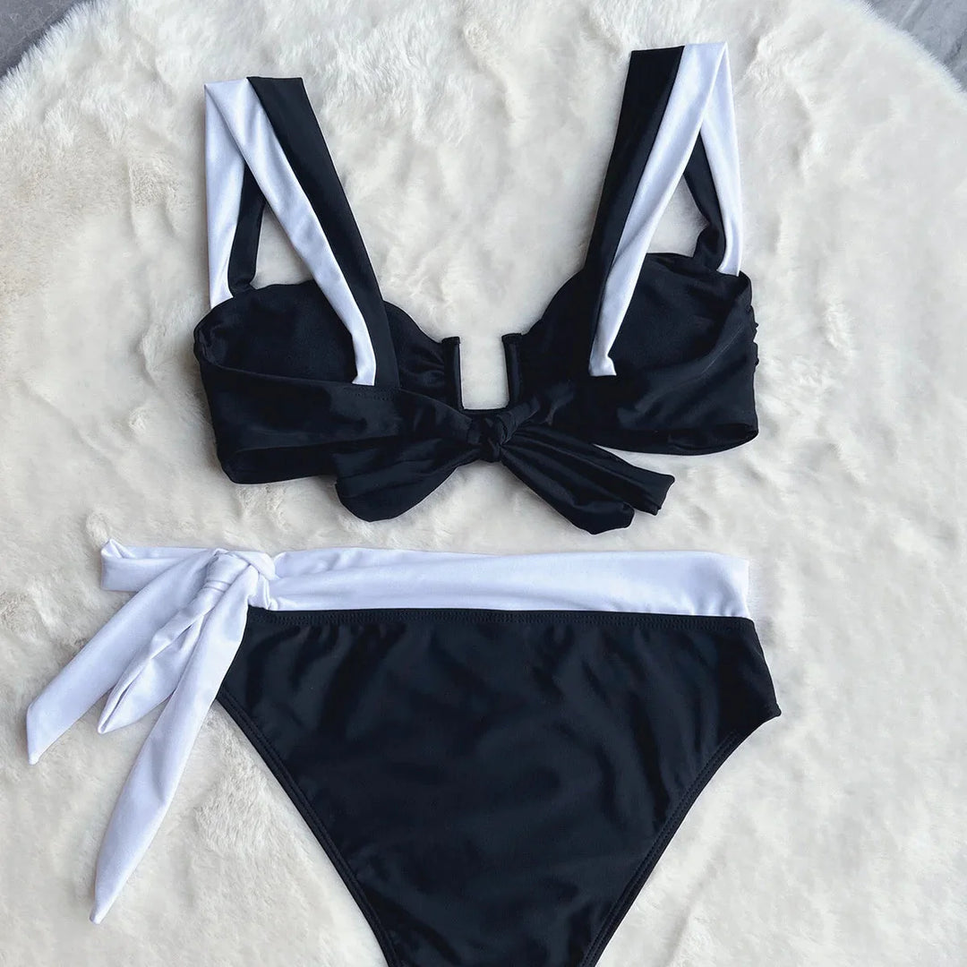 Costume da bagno bicolore