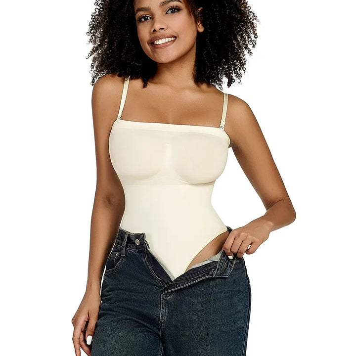 Body intimo modellante con spalline removibili