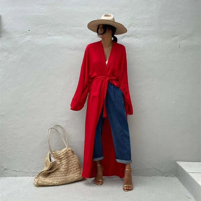 Kimono leggero con laccetti