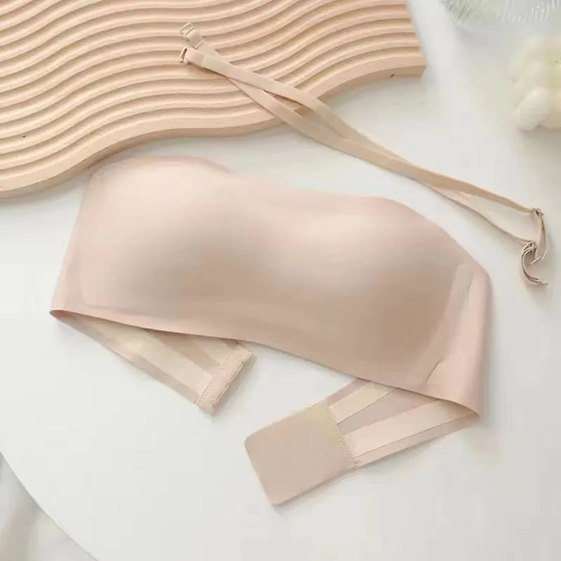 Reggiseno push up a tubo senza cuciture