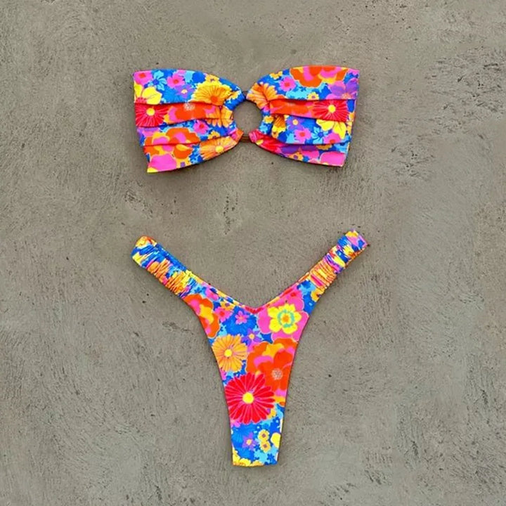 Bikini con stampa floreale