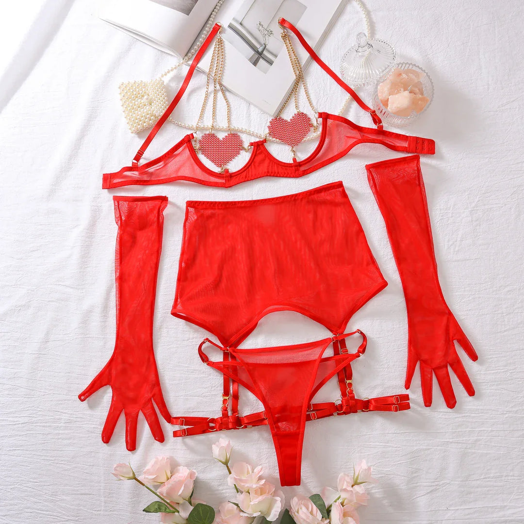Completo intimo con guanti
