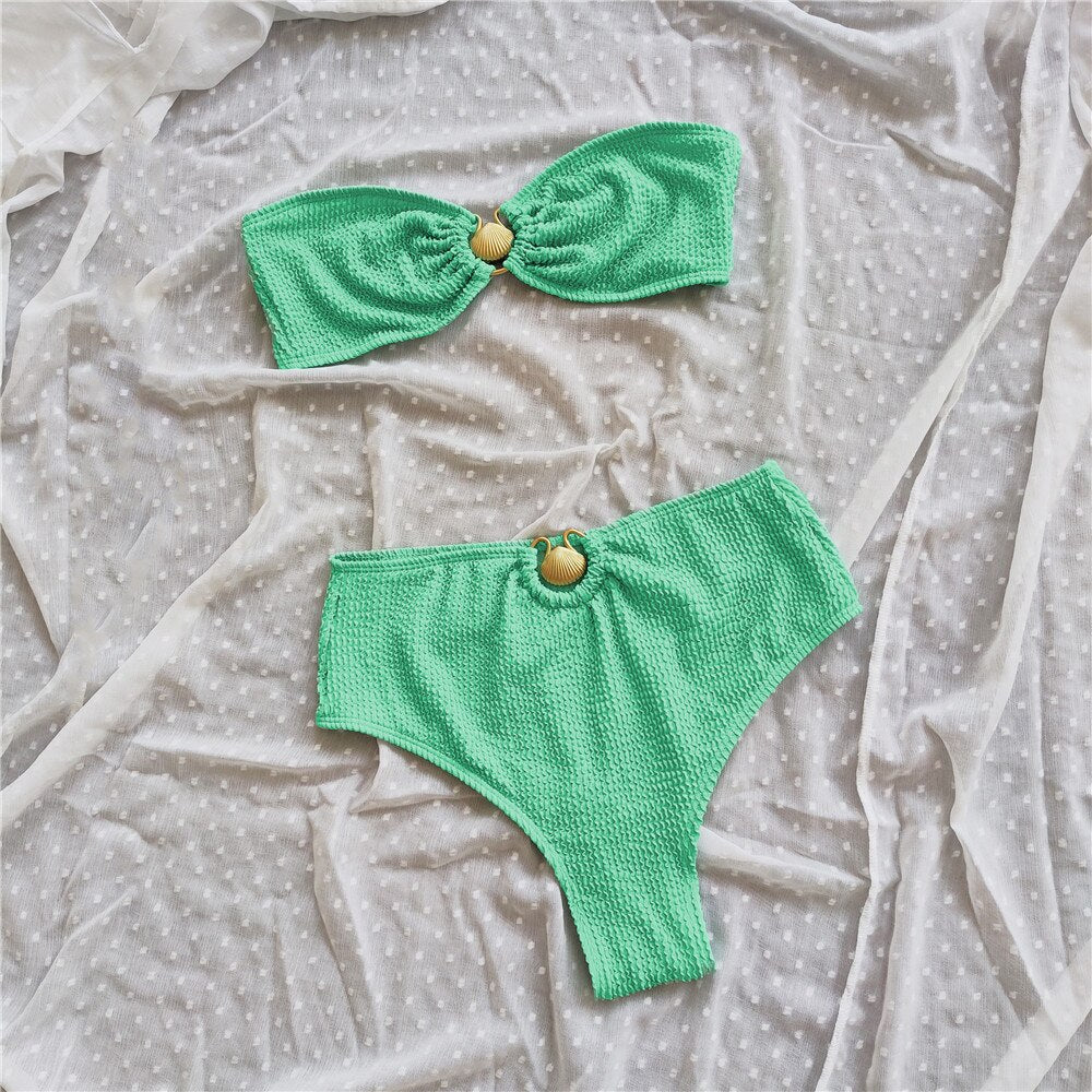 Costume da bagno senza spalline