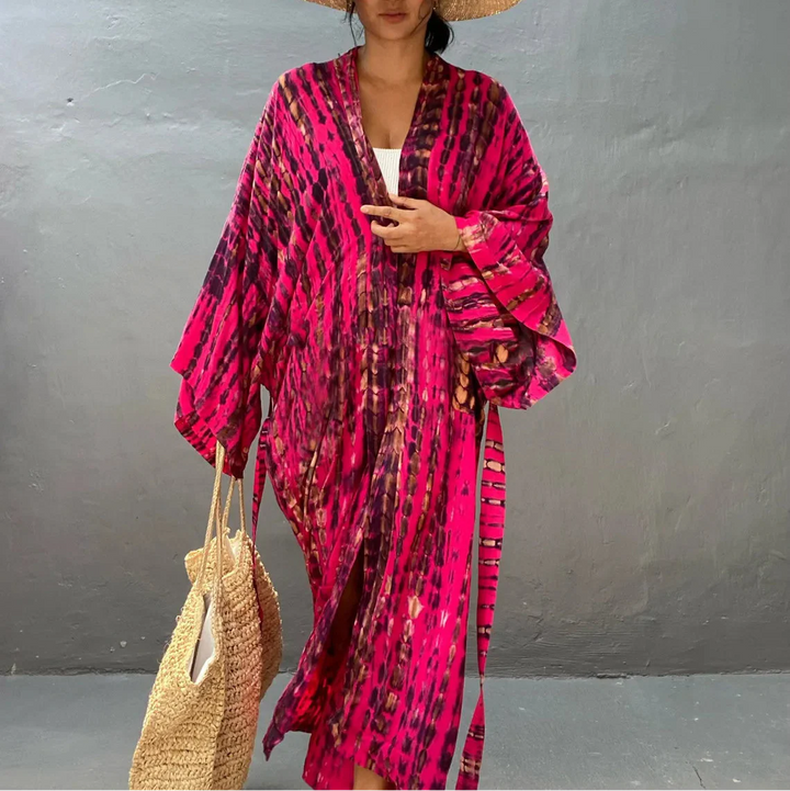Kimono da spiaggia Tie Dye