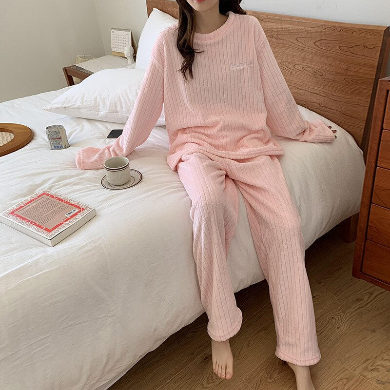 Set abbigliamento casa in pile
