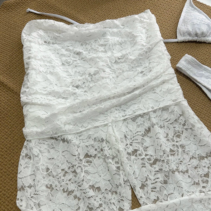 Set intimo 3 pezzi estivo in pizzo